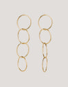 Pendientes Circles & Circles Acero Baño Oro - vista 4