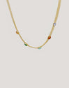 Tape Stones Choker Edelstahl vergoldet