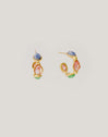 Boucles D'oreilles Goutte Stones Acier Plaqué Or