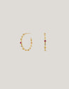 Pendientes Aro Rainbow Bubbles L Baño Oro