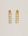 Pendientes Zafira Shells Acero Baño Oro