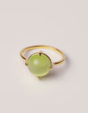 Anillo Celebrate Verde Baño Oro
