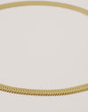 Collar Big Lisse Acero Baño Oro