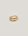 Anillo Doble Scarlett Dance Baño Oro