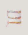 Personalisierbares Armband in Regenbogenfarbe, Edelstahl mit Goldbeschichtung