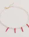 Collar Chili Pearl Acero Baño Oro