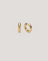 Boucles d'oreilles Anneau Carmen S Acier Plaqué Or