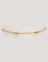 Pulsera Triple Dots Acero Baño Oro