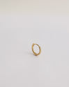 Pendientes Aro Twist Plata Baño Oro