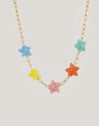 Starfish Chic Color Necklace Steel Gold Plated