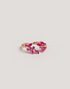 Bague Buganvilla Framboise plaquée or rose