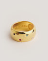 Anillo Curve Rainbow Acero Baño Oro - vista 6