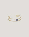 Collier ras du cou Cianite Acier Plaqué Or
