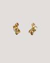 Pendientes Petal Acero Baño Oro