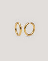 Boucles d'oreilles Anneau Carmen M Acier Plaqué Or