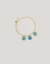 Choker Shelly Blue 18kt vergoldet