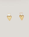 Pendientes Duo D'Amour Nácar Acero Baño Oro