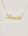 Collier Personnalisé Carrie Argent Plaqué Or