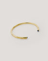 Bracciale Rigido Cane Cianite Placcato Oro