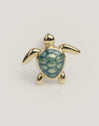 Pendiente Suelto Tortuga Baño Oro
