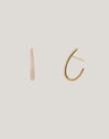 Aby Sparks Gold-Plated Hoop Earrings - vista 5