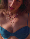Pulsera Bali Chic Stones Acero Baño Oro