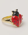 Anillo Mariquita Baño Oro