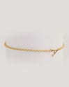 Single Letter Steel Gold-Plated Bracelet - vista 7