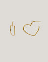 Boucles d'oreilles Créoles Cuore Acier Plaqué Or