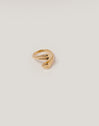 Abbraccio Amour Stainless Steel Gold Ring