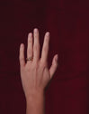 Anillo Doble Scarlett Dance Baño Oro