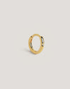 Boucle d'oreille simple anneau Klein Spark M plaqué or