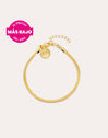Pulsera Lisse S Acero Baño Oro