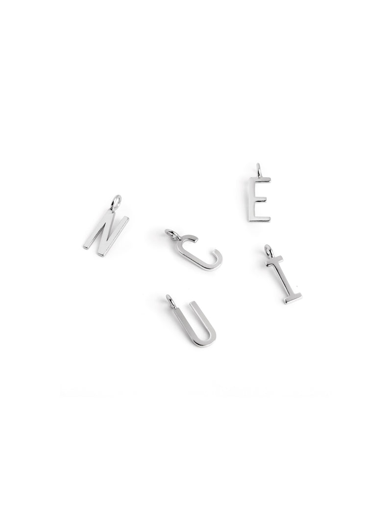 Initiale Collier Personnalisé Letters Argent A