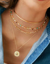 Collar Solstice Sun Baño Oro