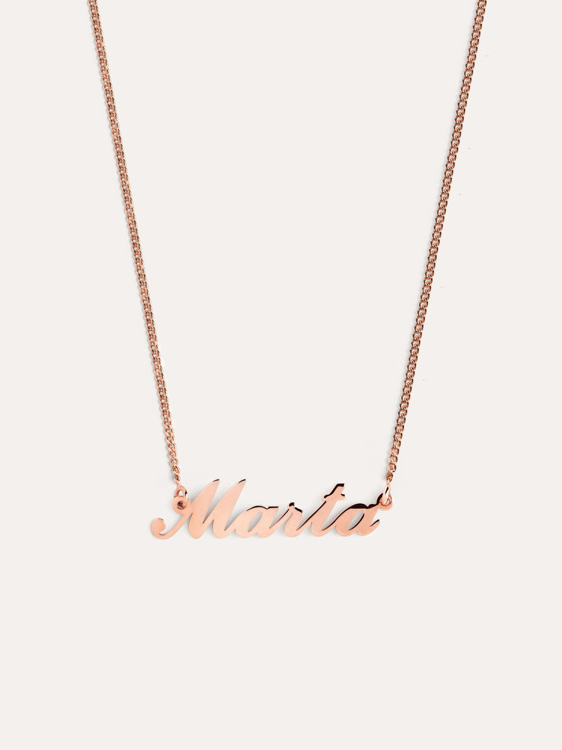 Carrie Personalisiertes Halskette Silber, Rosévergoldet