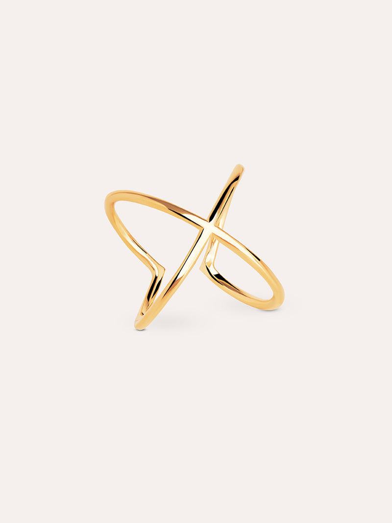 4Ever Ring Silber, vergoldet