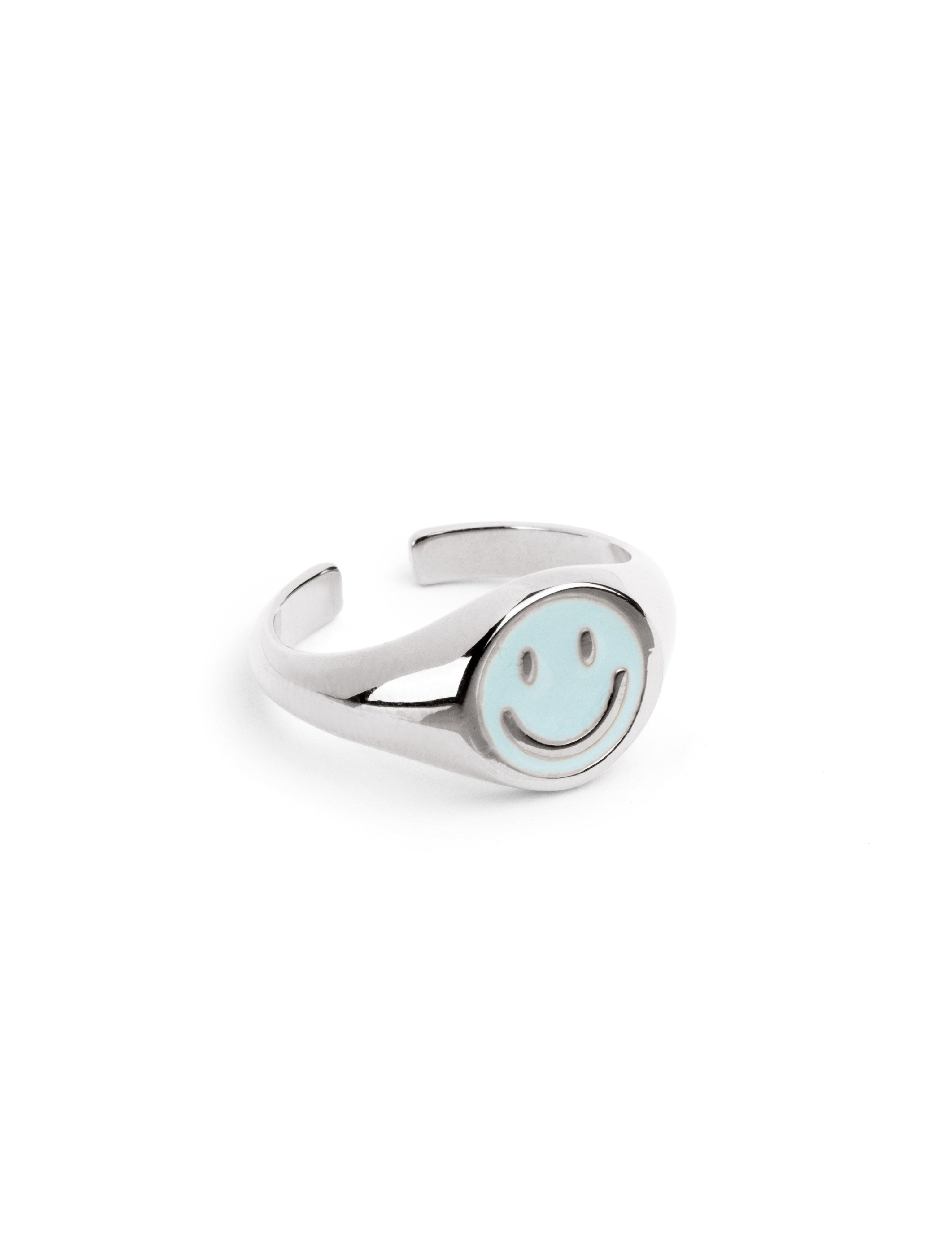 Anillo Smiley Sky Enamel