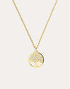 Collar Árbol de la Vida Plata Baño Oro