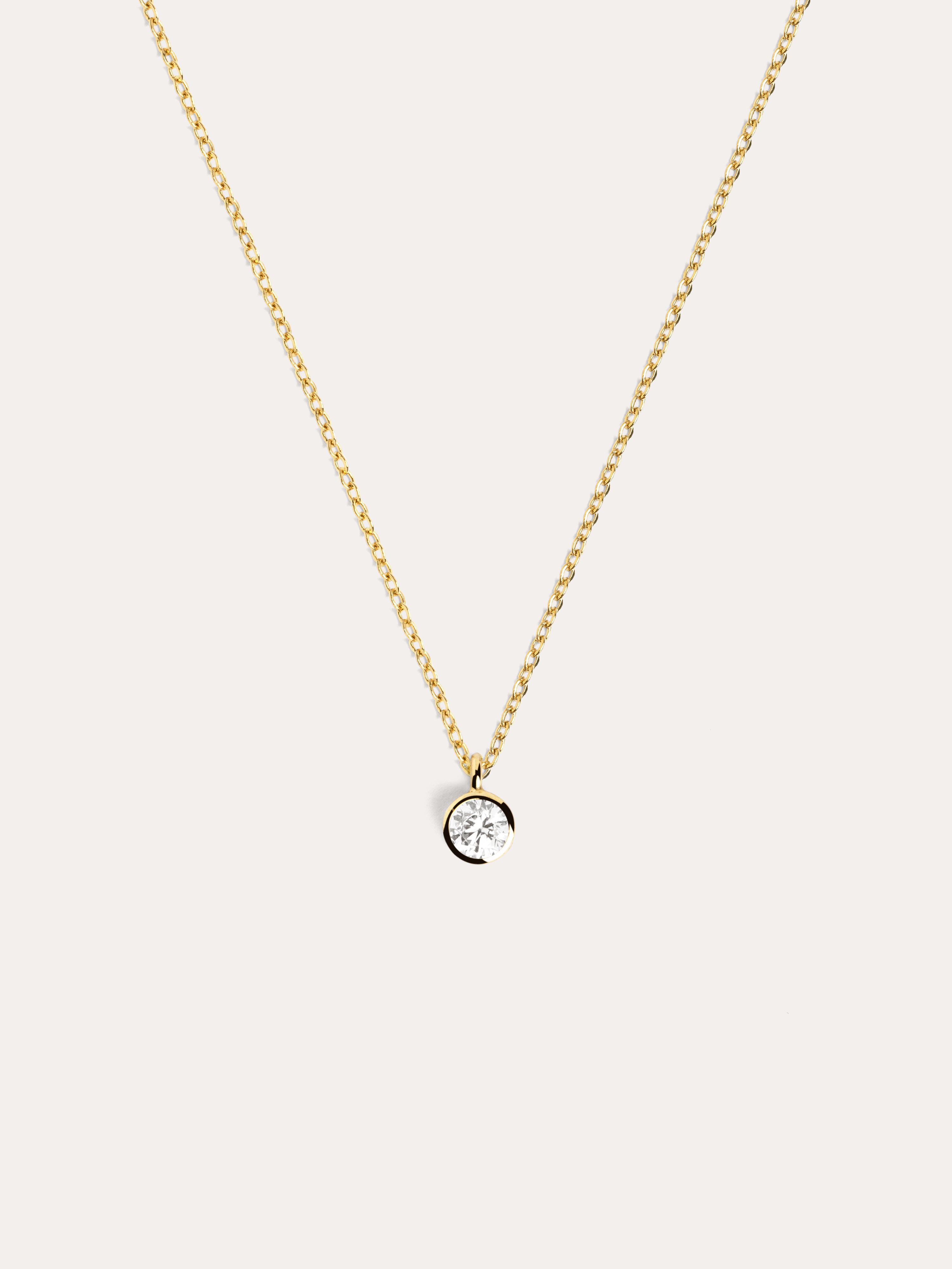 Single Spark Gold Necklace