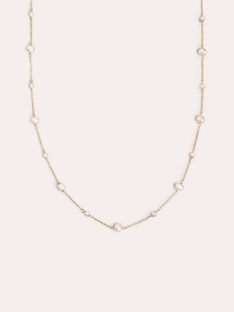 Pearl & Pearls Halskette Silber, vergoldet