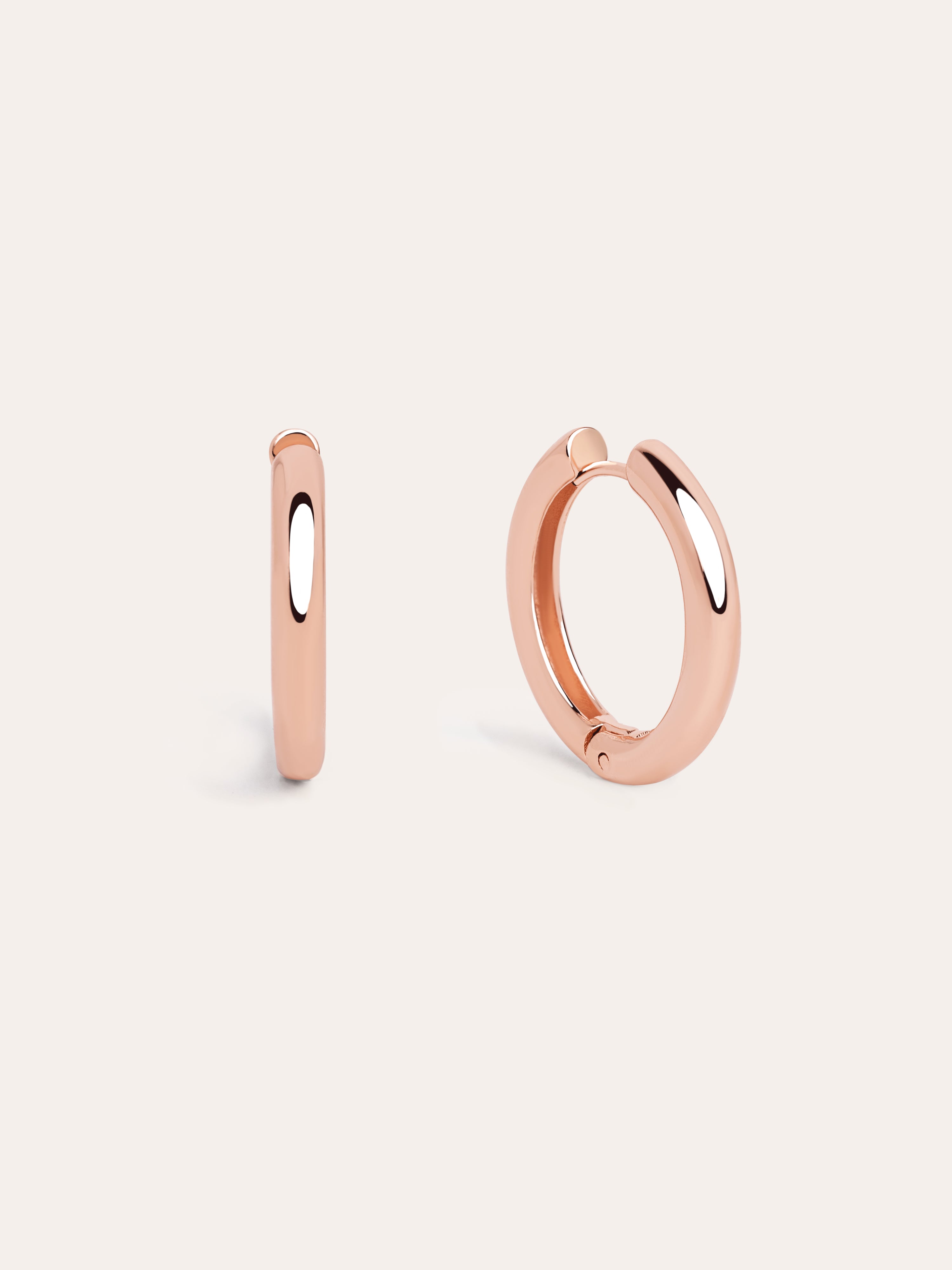 Carmen M Rose Gold Hoop Earrings