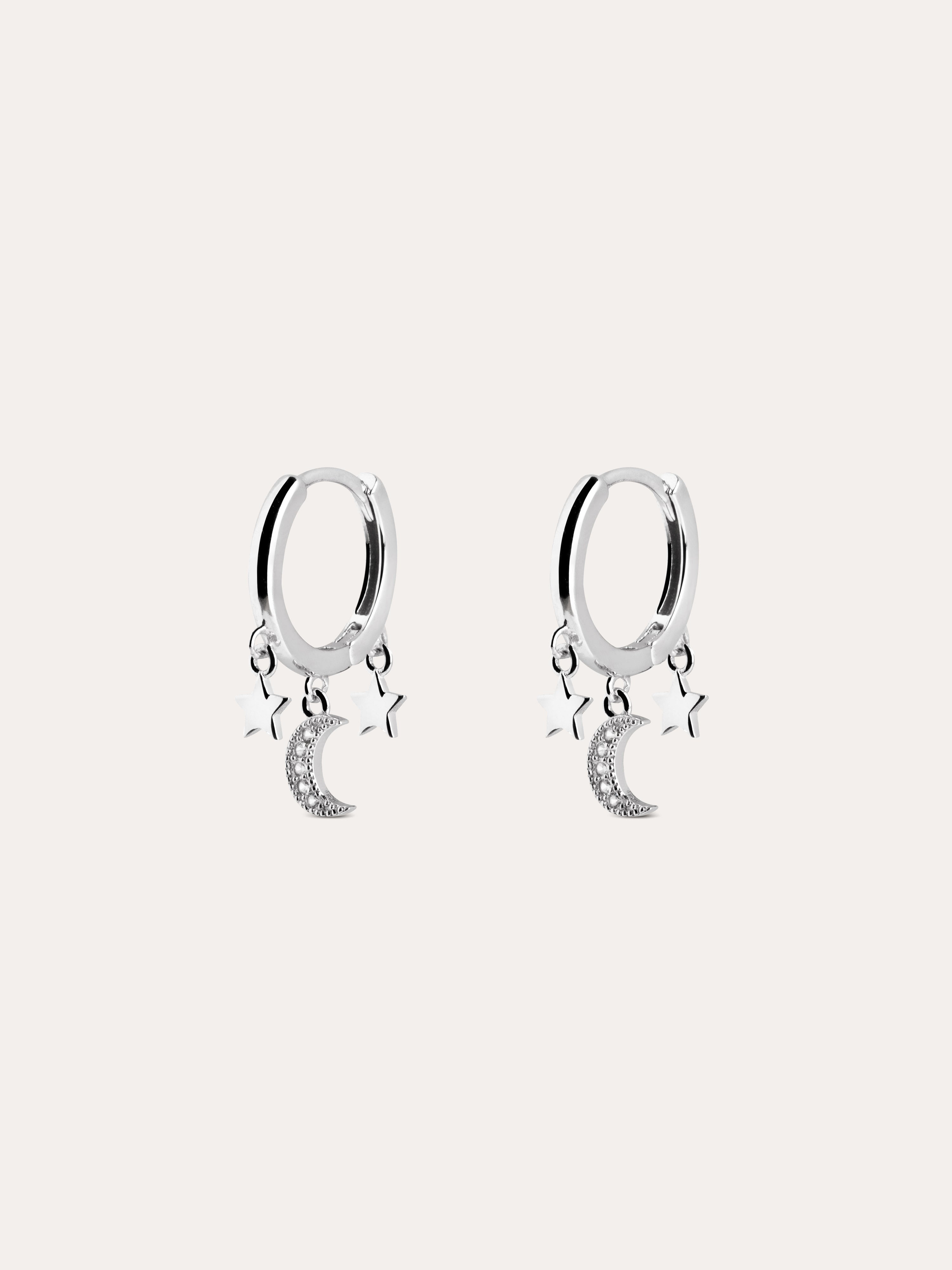 Pendientes Midnight Sky Plata