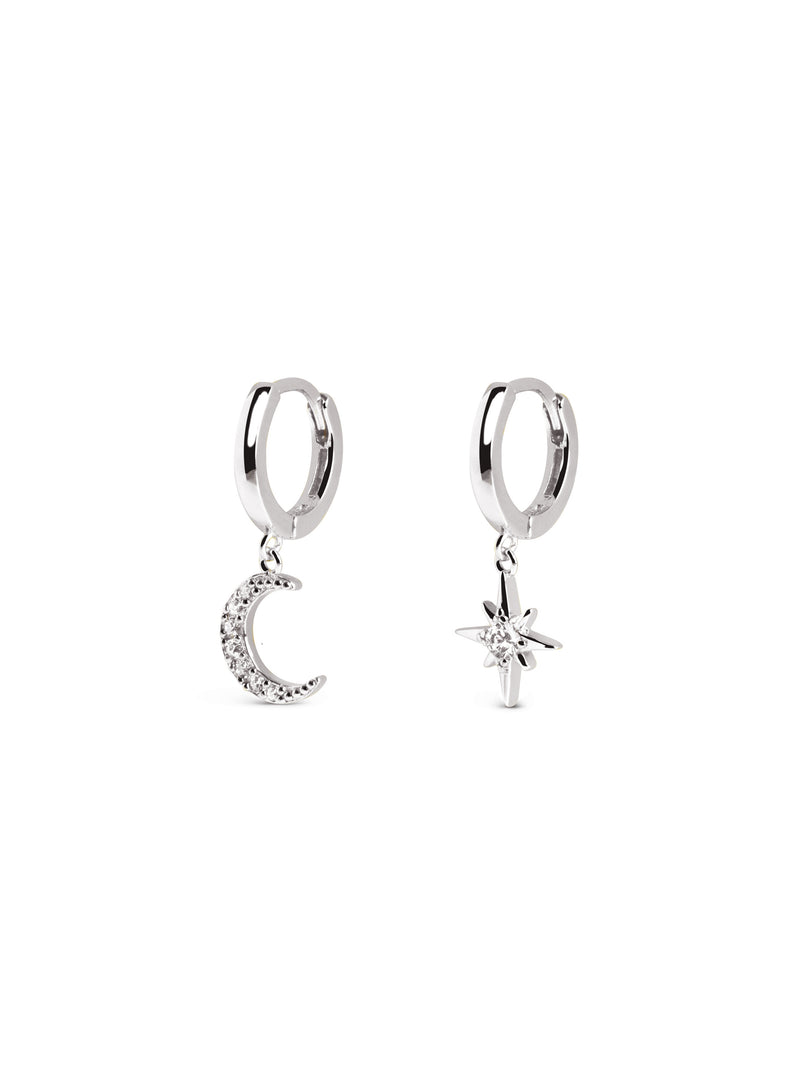 Polar Moon Spark Ohrringe Silber