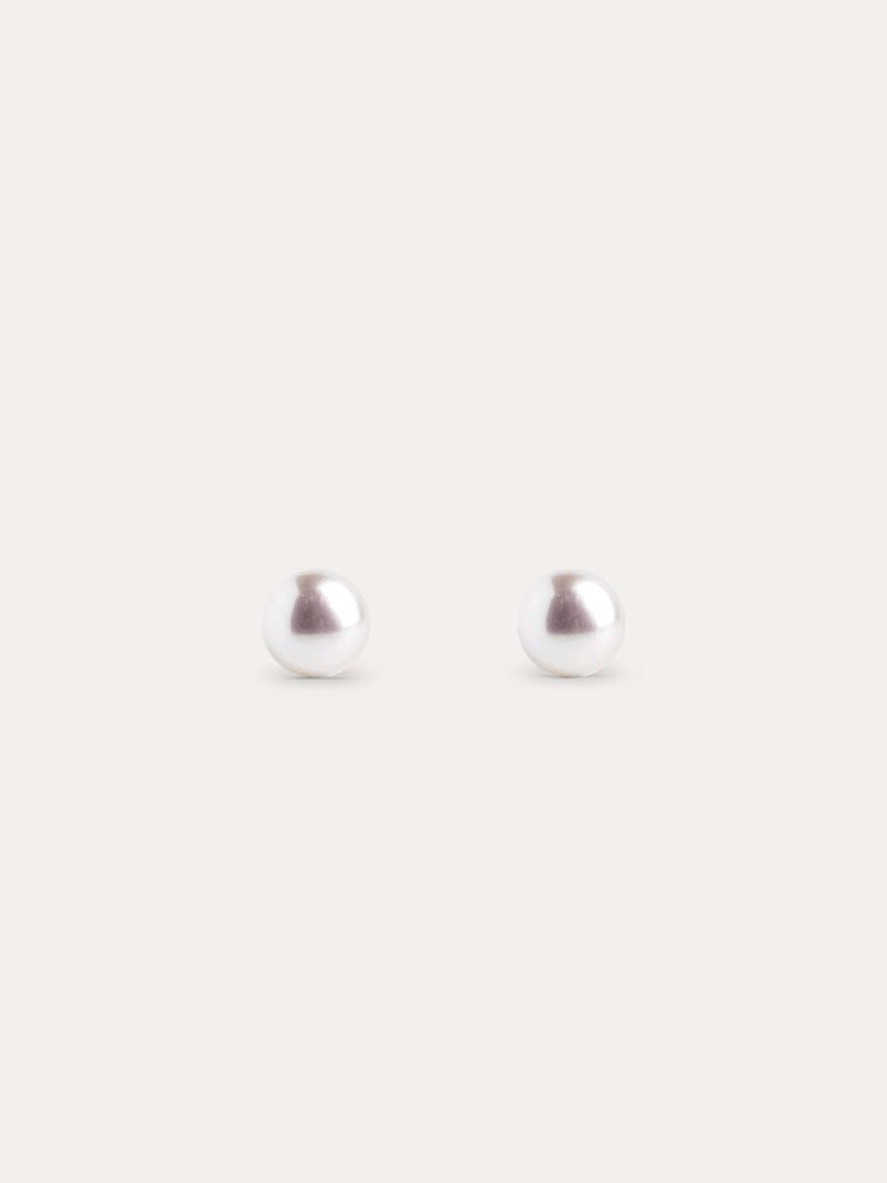 Single Pearl Ohrringe Silber