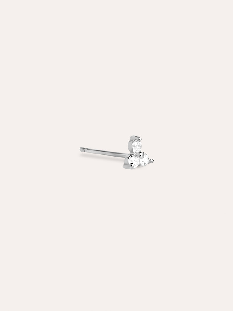  Clover Einzelner Ohrring Silber