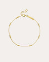 Pulsera Triple Dots Plata Baño Oro