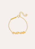 Mama Heart Armband Silber, vergoldet