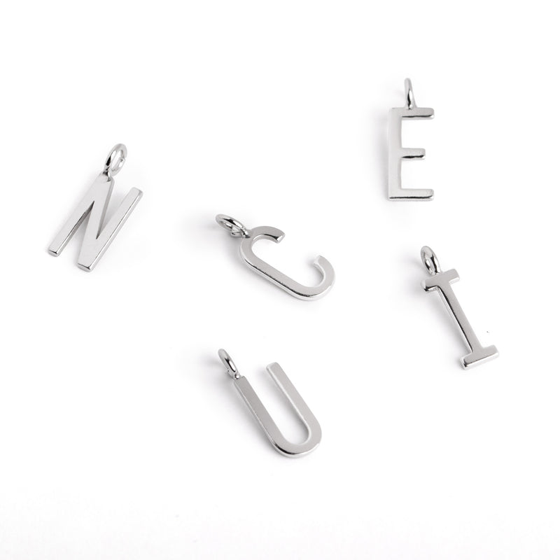 Inicial Collar Personalizado Letters Plata M