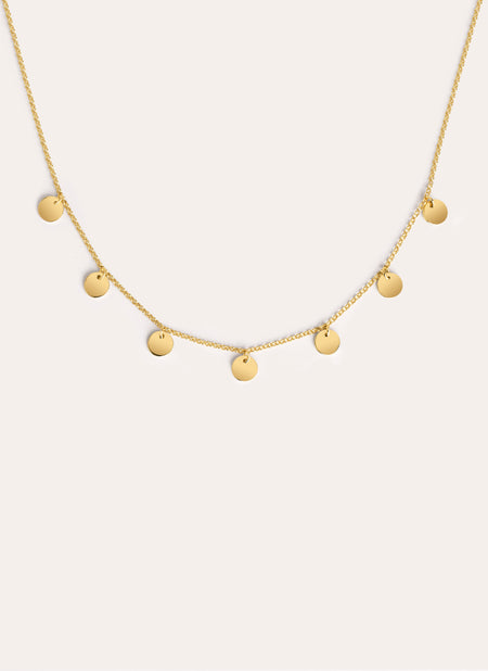 Mini Moons Gold Necklace